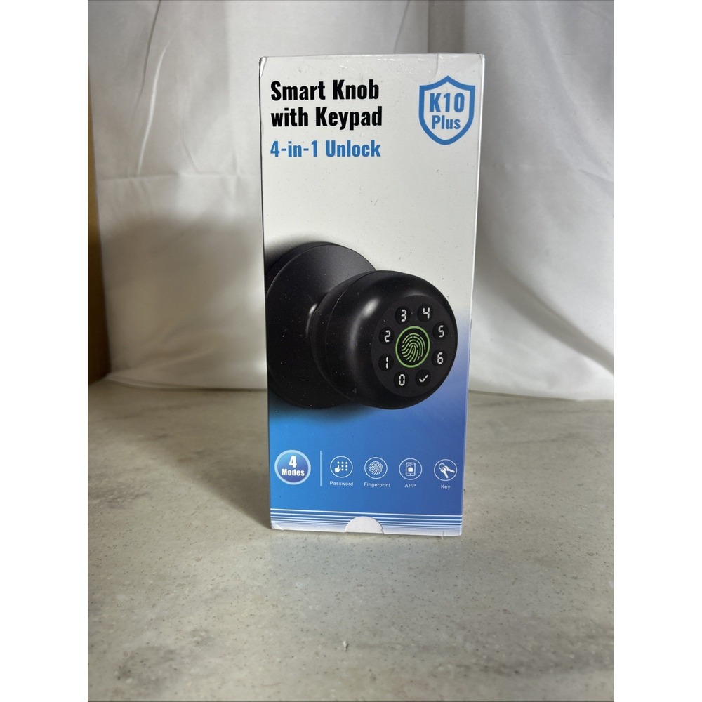 Smart Fingerprint Door Knob with Keypad